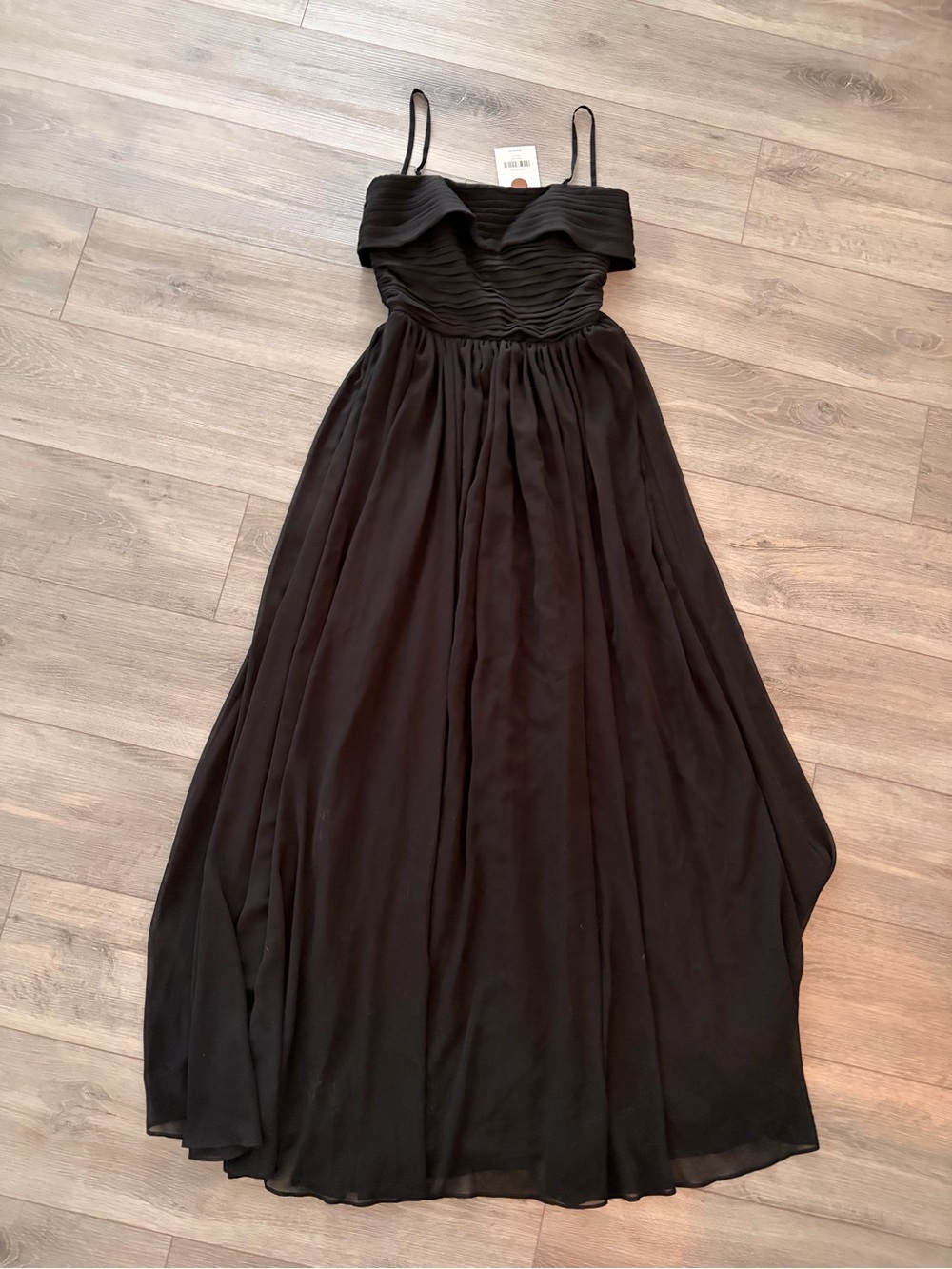 Reformation Black Strapless Maxi Dress NWT
